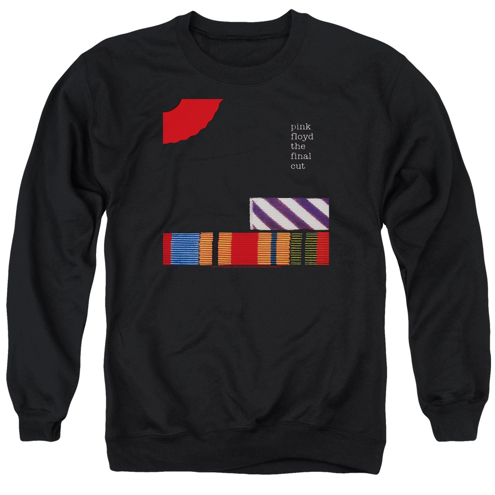 PERRY223-AS-2 Pink Floyd The Final Cut Adult Crewneck Sweatshirt, Black - Medium