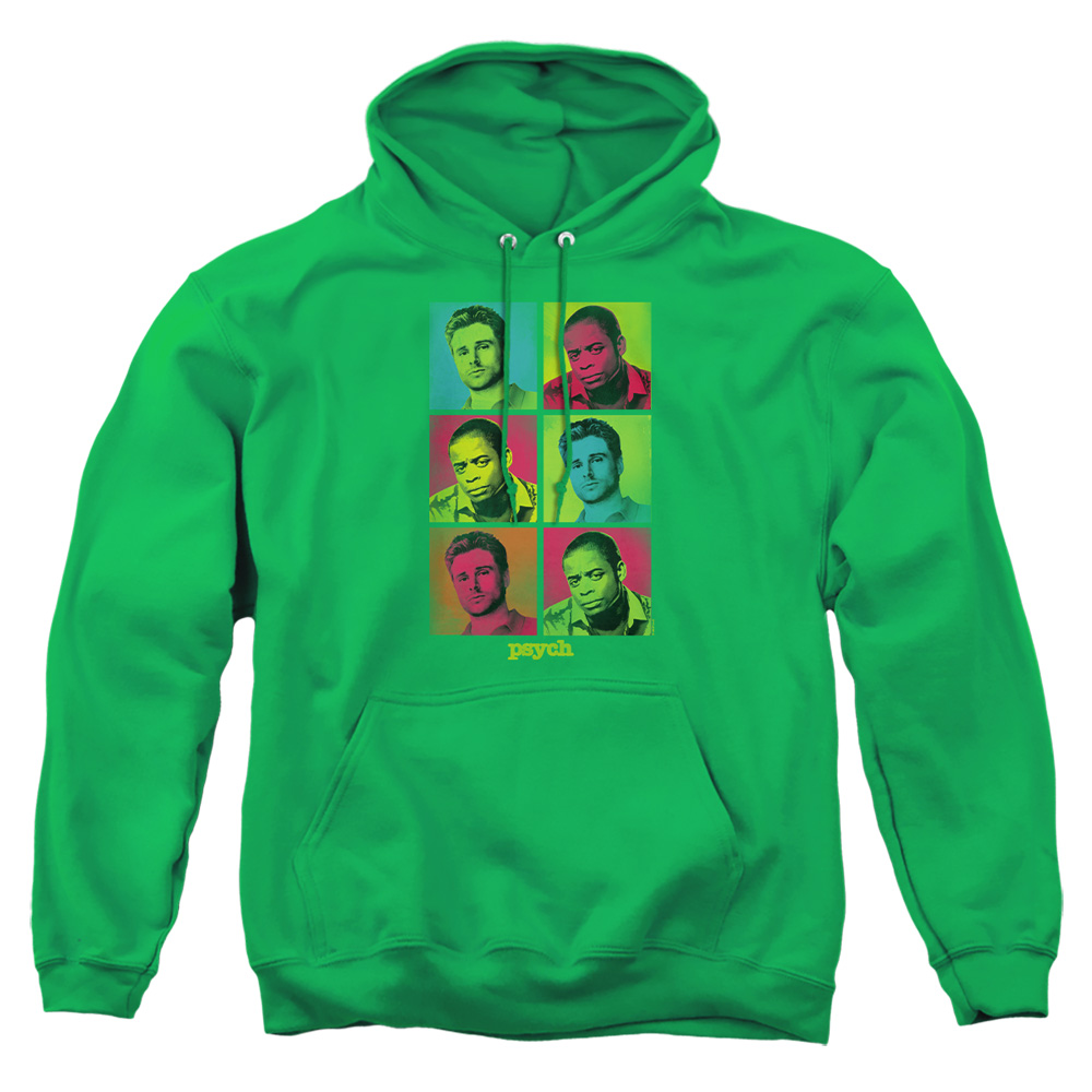 NBC599-AFTH-5 Psych Squared Adult Pullover Hoodie, Kelly Green - 2X