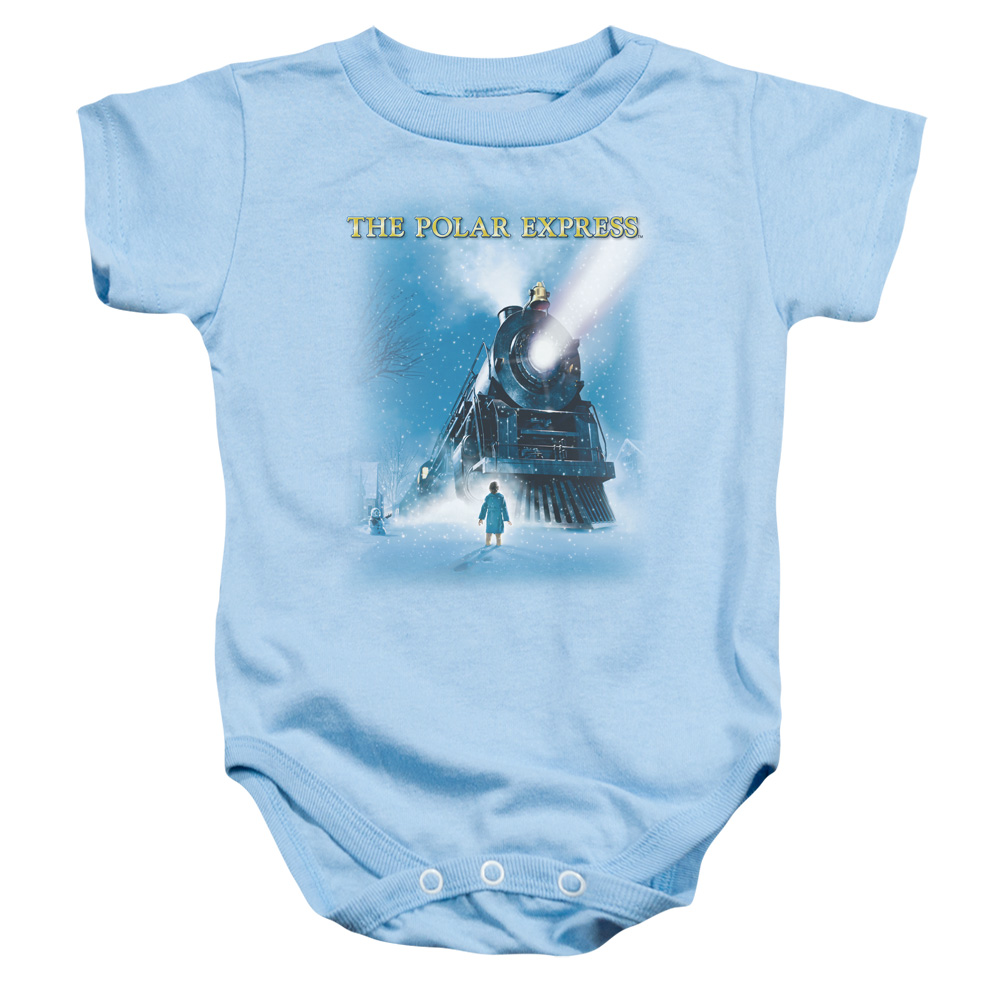WBM371-SS-2 Polar Express Big Train Infant Snapsuit, Light Blue - Medium - 12 Month