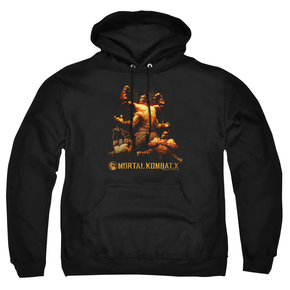 WBM469-AFTH-4 Mortal Kombat X Goro Adult Pullover Hoodie, Black - Extra Large