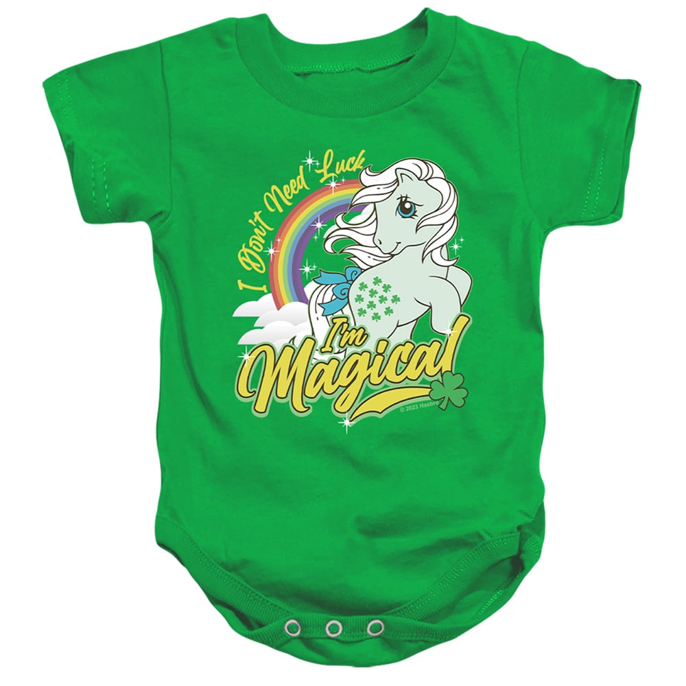 HBRO10265SPD-SS-3 My Little Pony St. Patricks Day I M Magical Infant Snapsuit, Kelly Green - Large - 18 Month