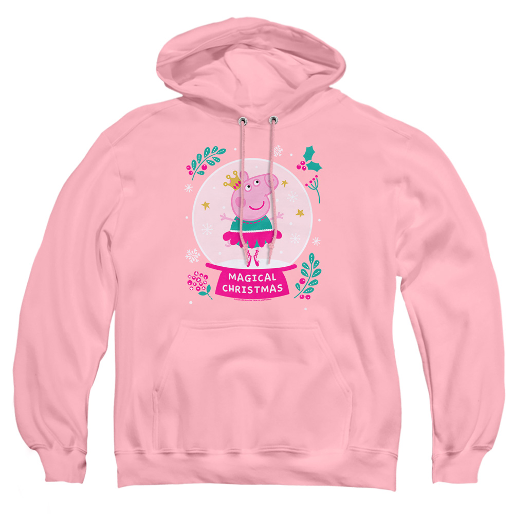 HBRO10373-AFTH-2 Peppa Pig Magical Christmas Adult Pullover Hoodie, Pink - Medium