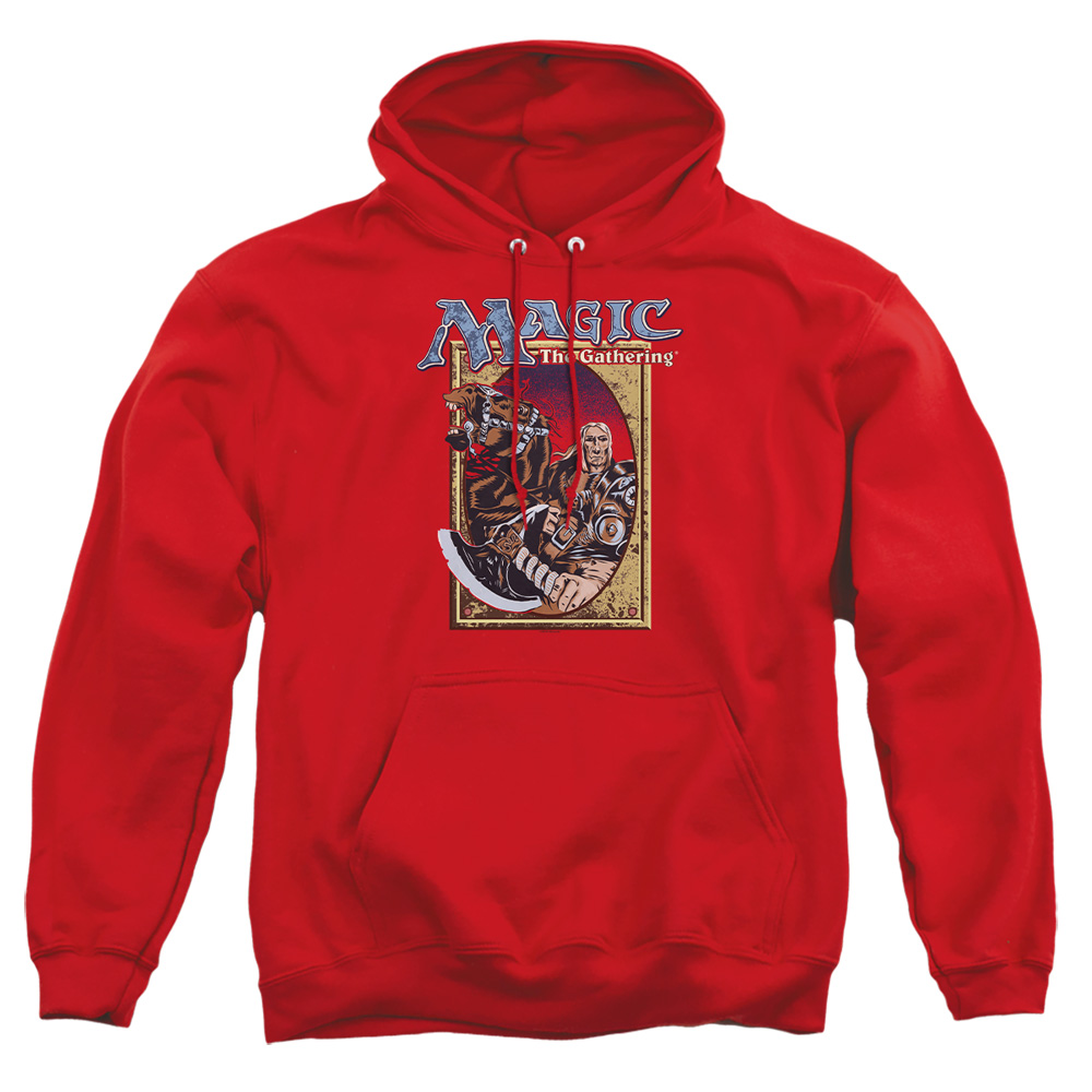 HBRO621-AFTH-2 Magic The Gathering Fifth Edition Deck Art Adult Pullover Hoodie, Red - Medium