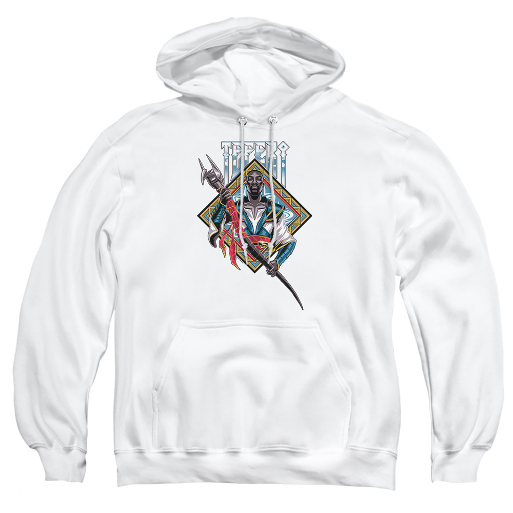 HBRO644-AFTH-1 Magic The Gathering Teferi Adult Pullover Hoodie, White - Small