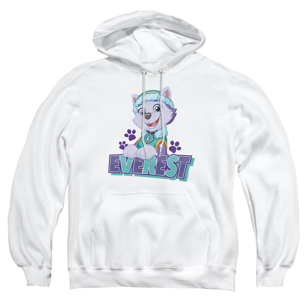 NICK722-AFTH-2 Paw Patrol Everest Adult Pullover Hoodie, White - Medium