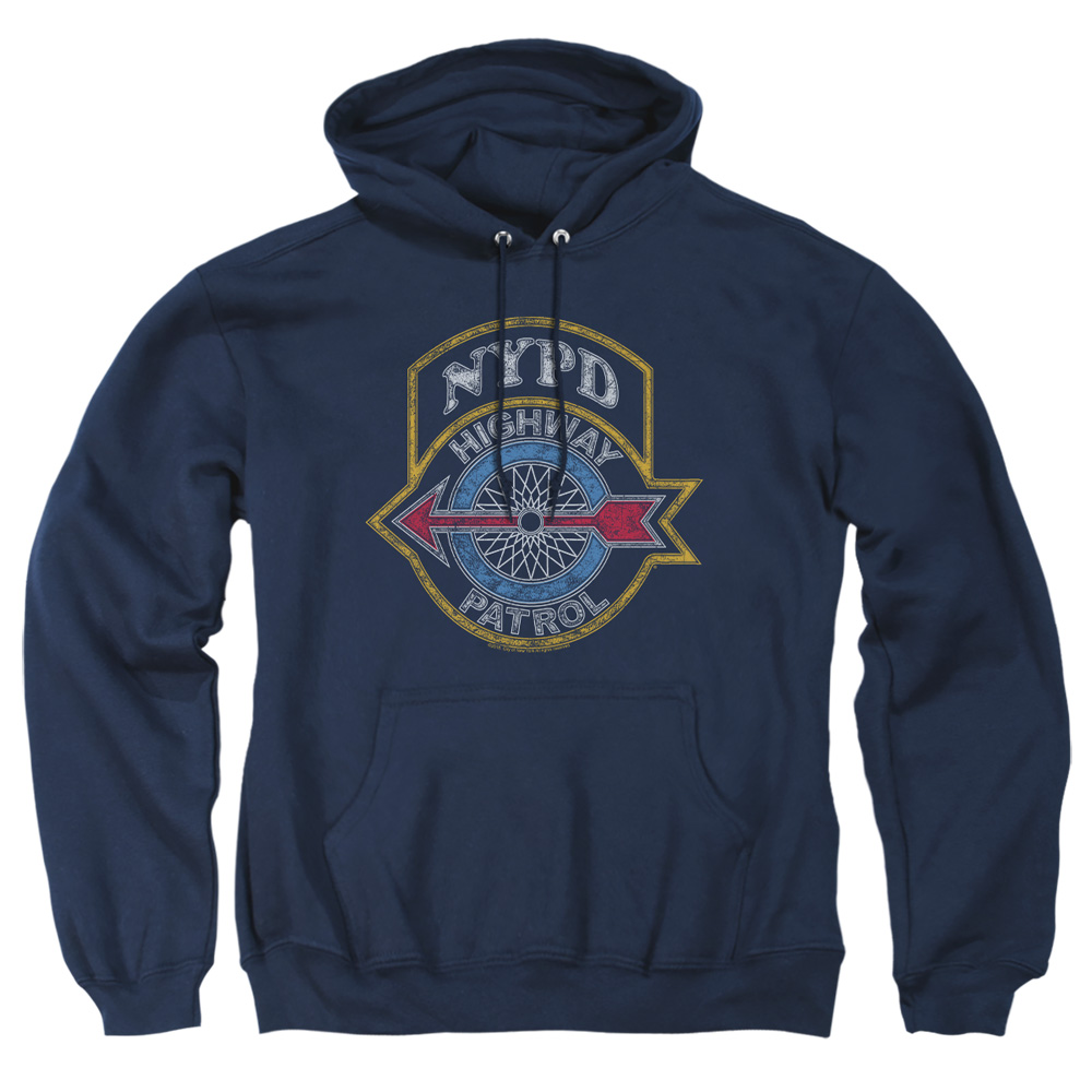 NYC105-AFTH-1 York City Highway Patrol Adult Pullover Hoodie, Navy - Small -  Trevco Sportswear