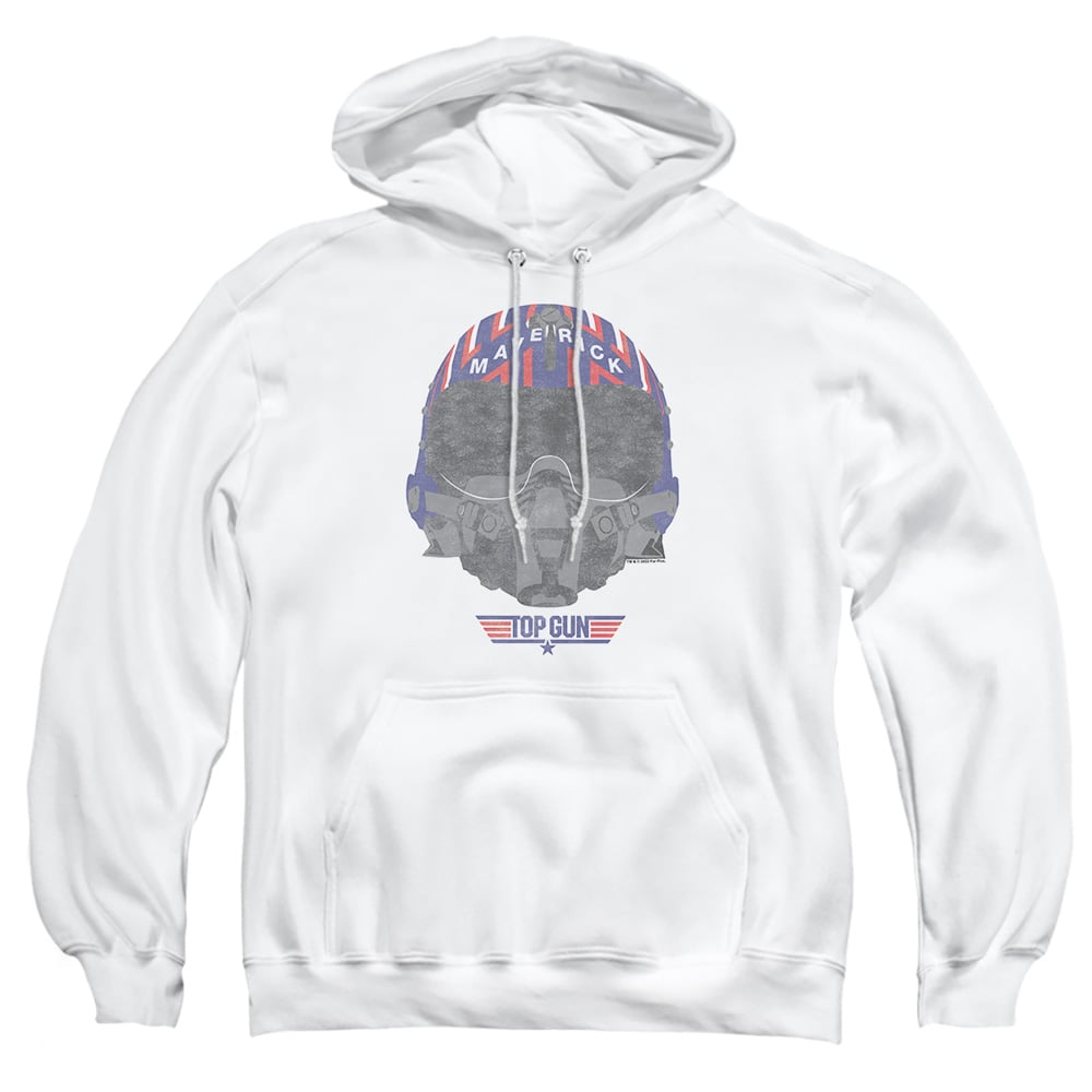 PAR838-AFTH-6 Paramount Top Gun Helmet Adult Pullover Hoodie, White - 3X