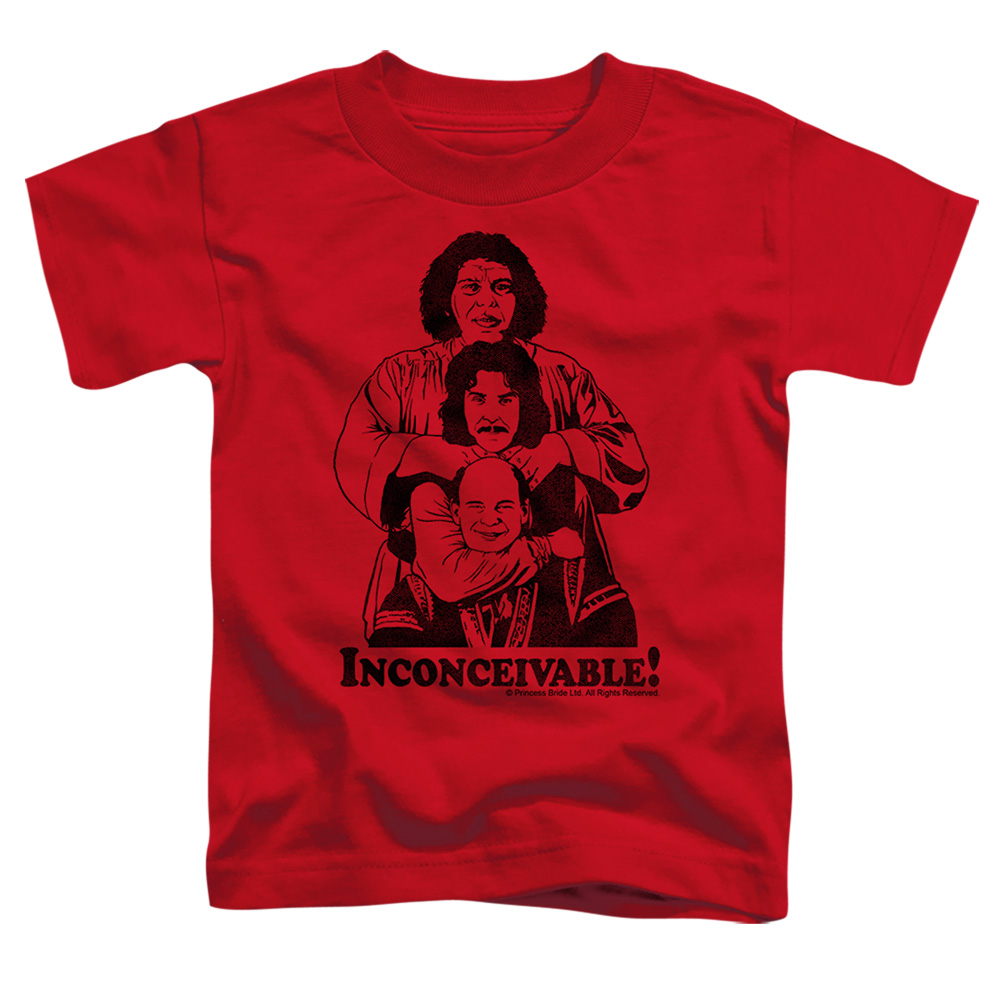 PB105E-TT-2 Princess Bride Inconceivable Toddler Short Sleeve T-Shirt, Red - Medium 3T