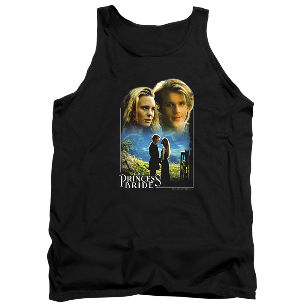 PB106-TK-2 Princess Bride Buttercup & Westley Adult Tank Top, Black - Medium