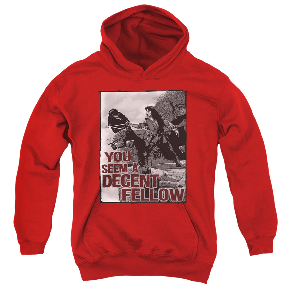 PB116E-YFTH-4 PB & Fellow Youth Hooded Sweatshirt, Red - Extra Large