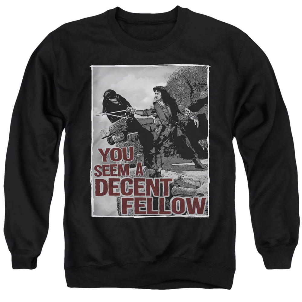 PB116F-AS-2 PB & Fellow Adult Crewneck Sweatshirt, Black - Medium