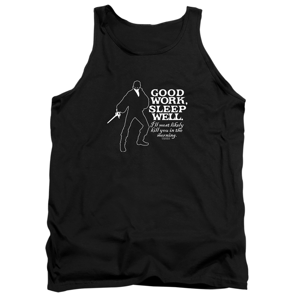PB117C-TK-2 Princess Bride Good Work Adult Tank Top, Black - Medium