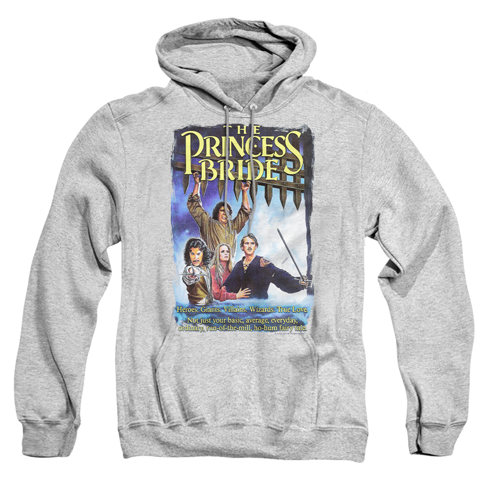 PB120F-AFTH-5 Princess Bride Alt Poster Adult Pullover Hoodie, Athletic Heather - 2X