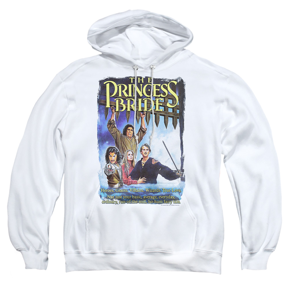 PB120L-AFTH-4 Princess Bride Alt Poster Adult Pullover Hoodie, White - Extra Large