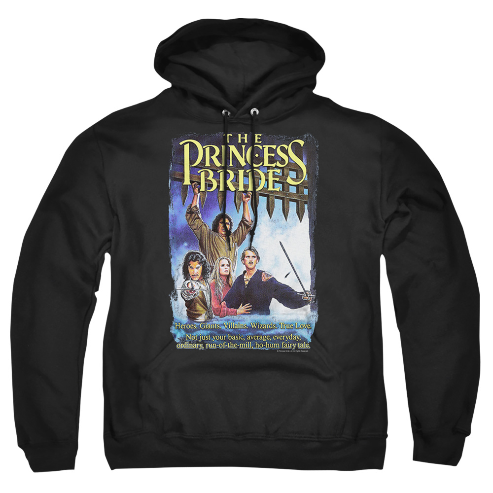 PB120E-AFTH-5 Princess Bride Alt Poster Adult Pullover Hoodie, Black - 2X