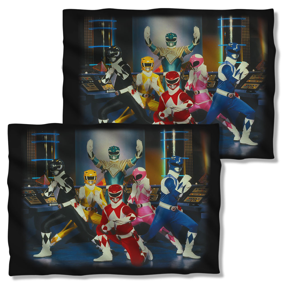 PWR116FB-PLO1-0 20 x 28 in. Power Rangers Stance Front & Back Print Pillow Case, White