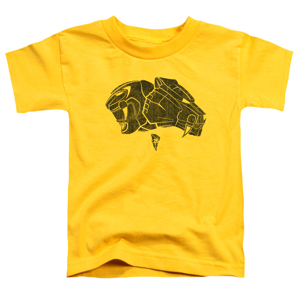 PWR4004-TT-3 Power Rangers Yellow Toddler Short Sleeve T-Shirt, Yellow - Large 4T
