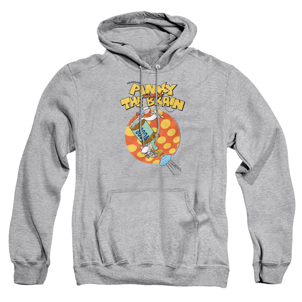 WBT942-AFTH-2 Pinky & The Brain Soda Adult Pullover Hoodie, Athletic Heather - Medium