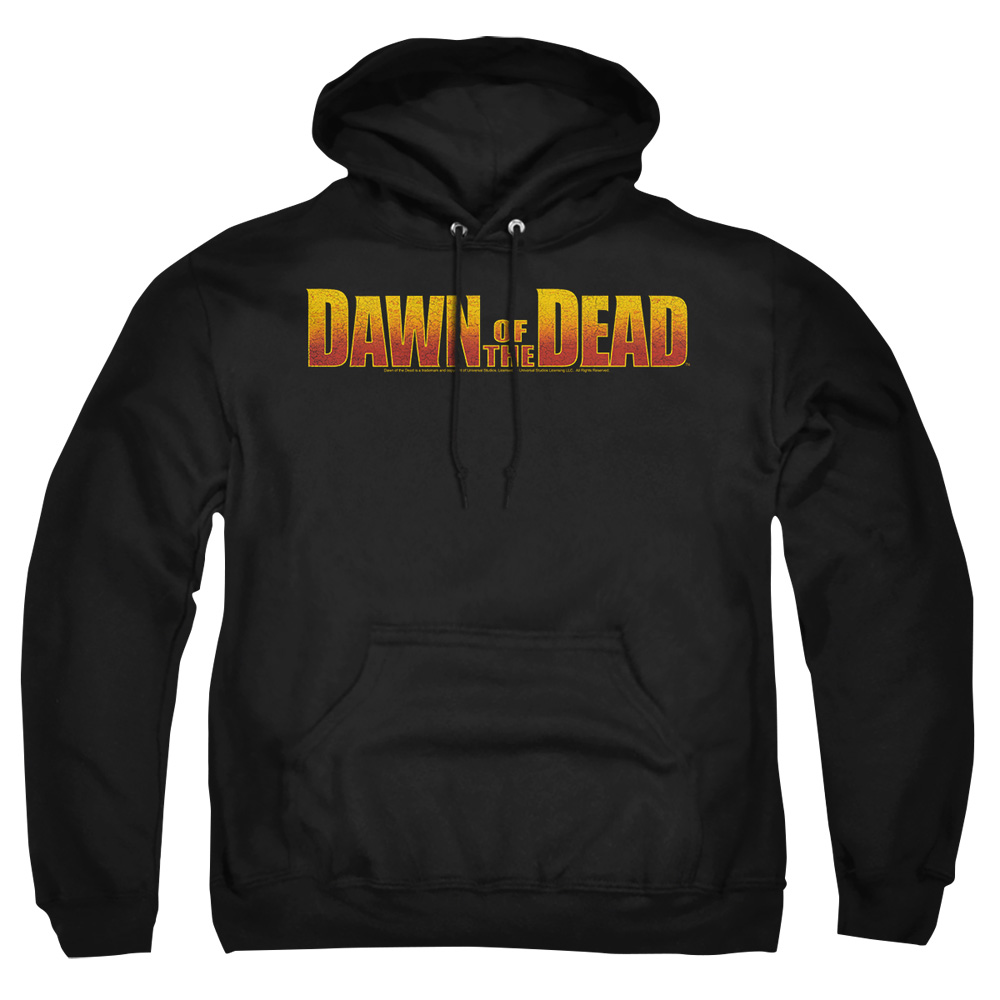 UNI256-AFTH-2 Dawn of the Dead Dawn Logo Adult Pullover Hoodie, Black - Medium