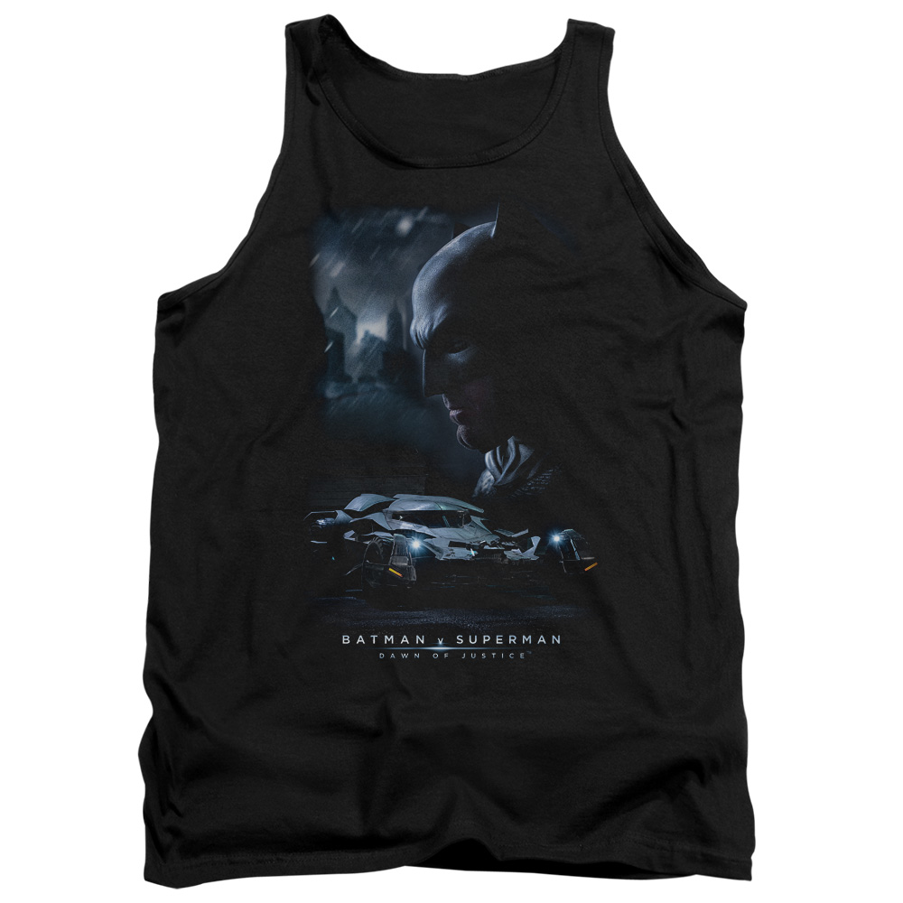 BVS205-TK-2 Batman vs Superman Gotham Knight Adult Tank Top, Black - Medium