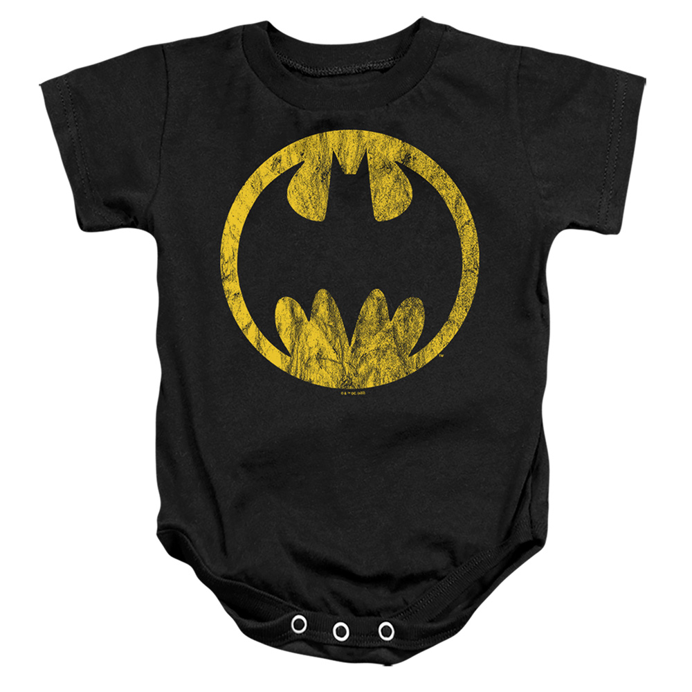 BM3420-SS-3 Batman Circle Infant Snapsuit, Black - Large - 18 Month