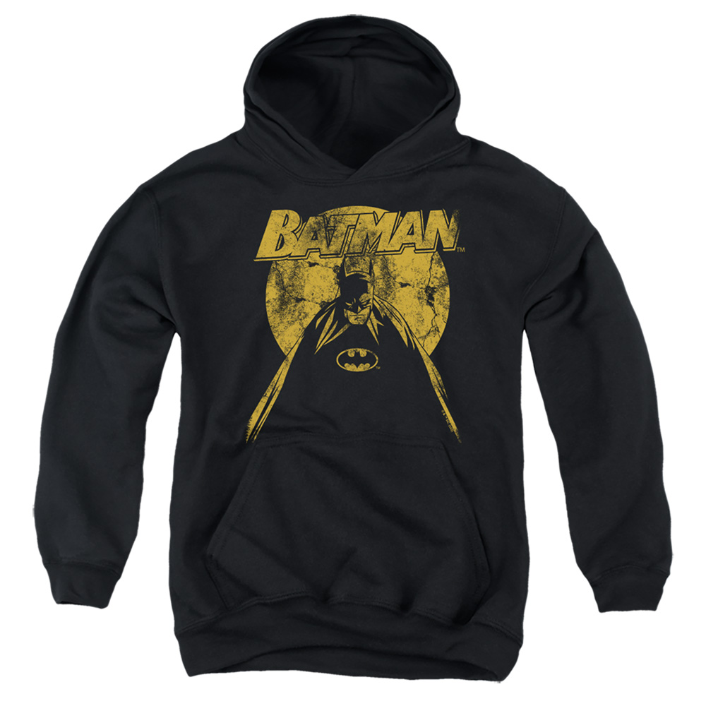 BM3430-YFTH-4 Batman Nightfall 1 Youth Hooded Sweatshirt, Black - Extra Large