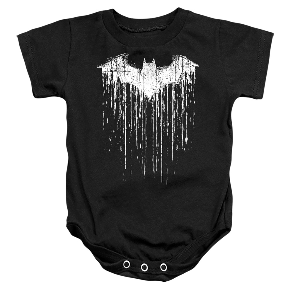 BM3434-SS-4 Batman Paint 1 Infant Snapsuit, Black - Extra Large - 24 Month