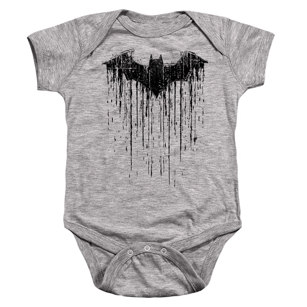 BM3435-SS-3 Batman Paint 2 Infant Snapsuit, Athletic Heather - Large - 18 Month