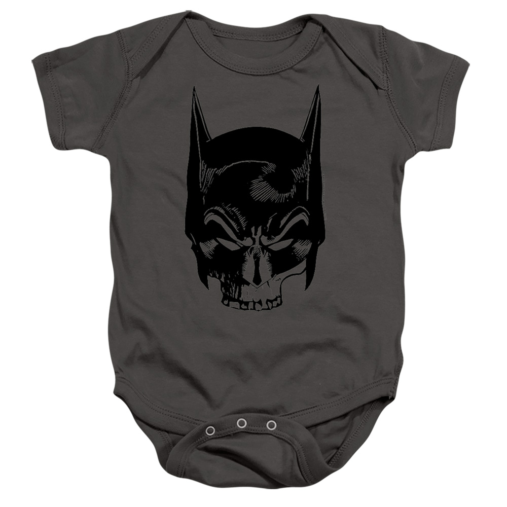 BM3441-SS-4 Batman Skull On Gray Infant Snapsuit, Charcoal - Extra Large - 24 Month