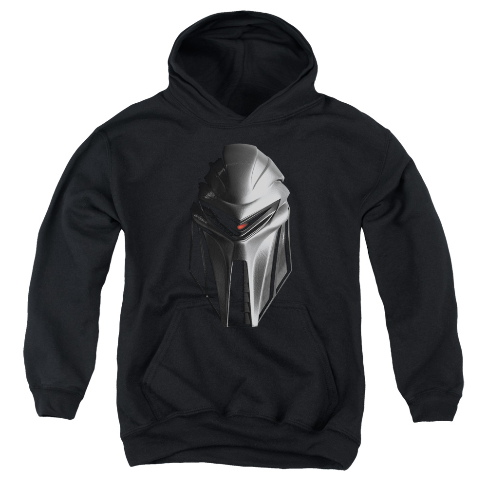 BSG100-YFTH-2 BSG Cylon Head Youth Hooded Sweatshirt, Black - Medium