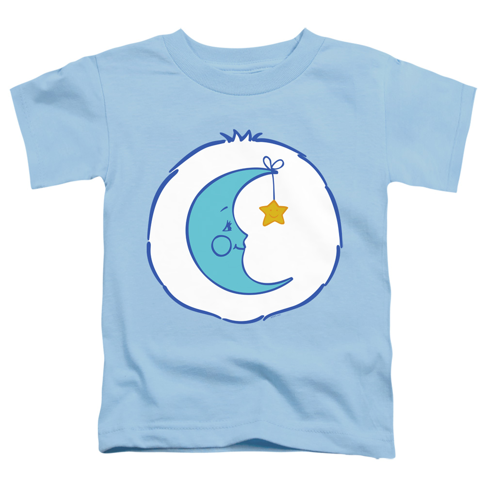 CBR237-TT-2 Care Bears Bedtime Belly Toddler Short Sleeve T-Shirt, Light Blue - Medium 3T