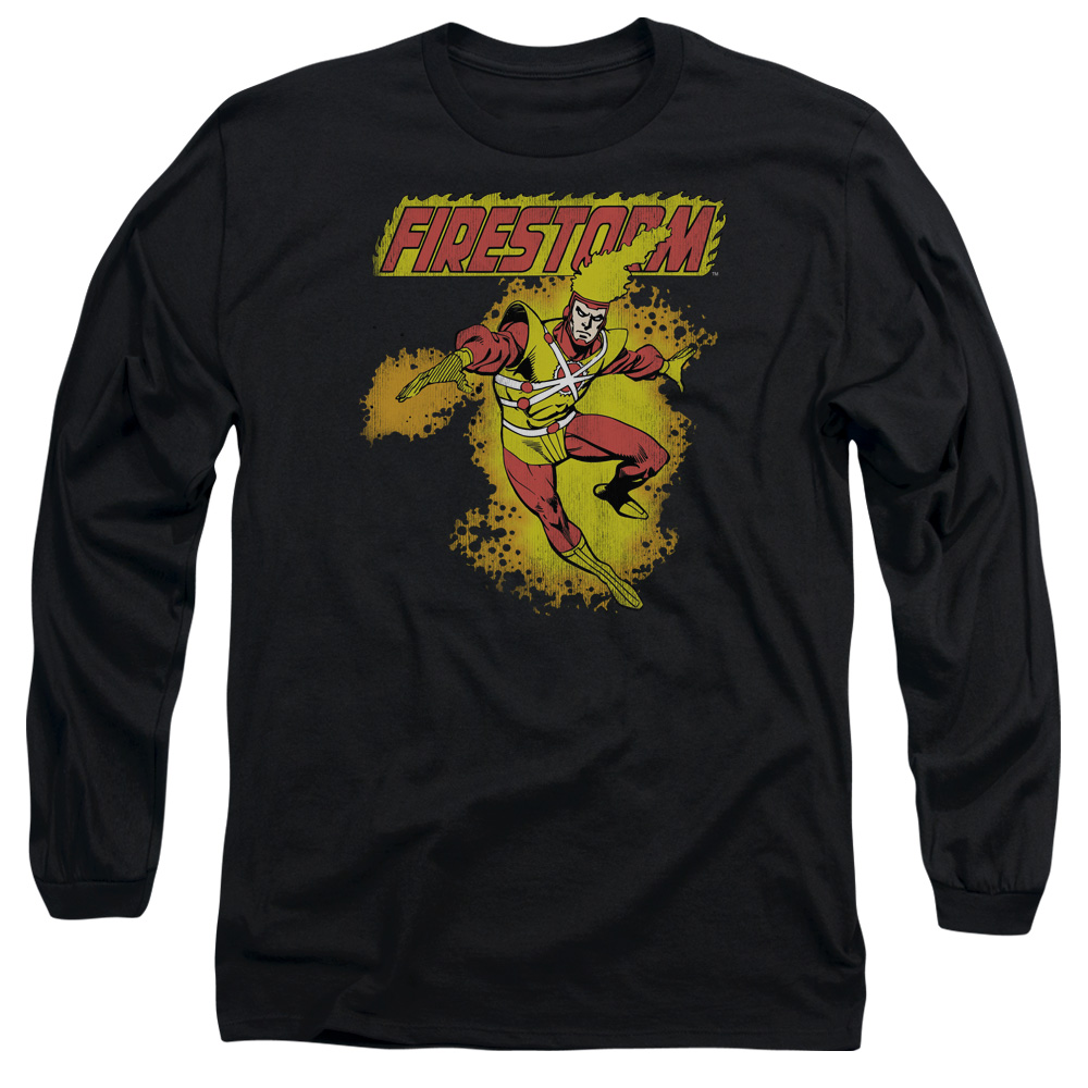DCO172-AL-2 DC Firestorm Adult Long Sleeve T-Shirt, Black - Medium