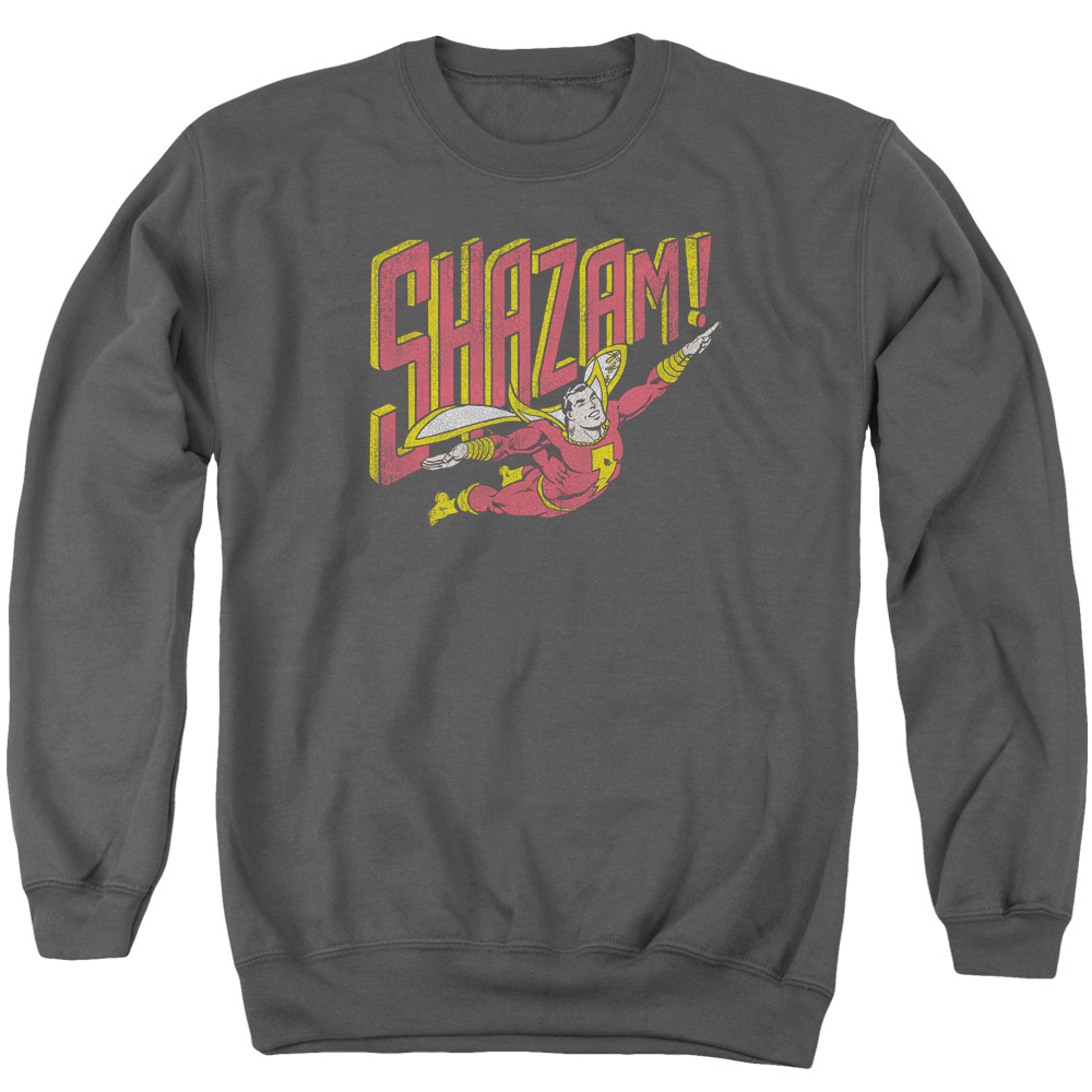 DCO727-AS-5 DC Retro Marvel Adult Crewneck Sweatshirt, Charcoal - 2X