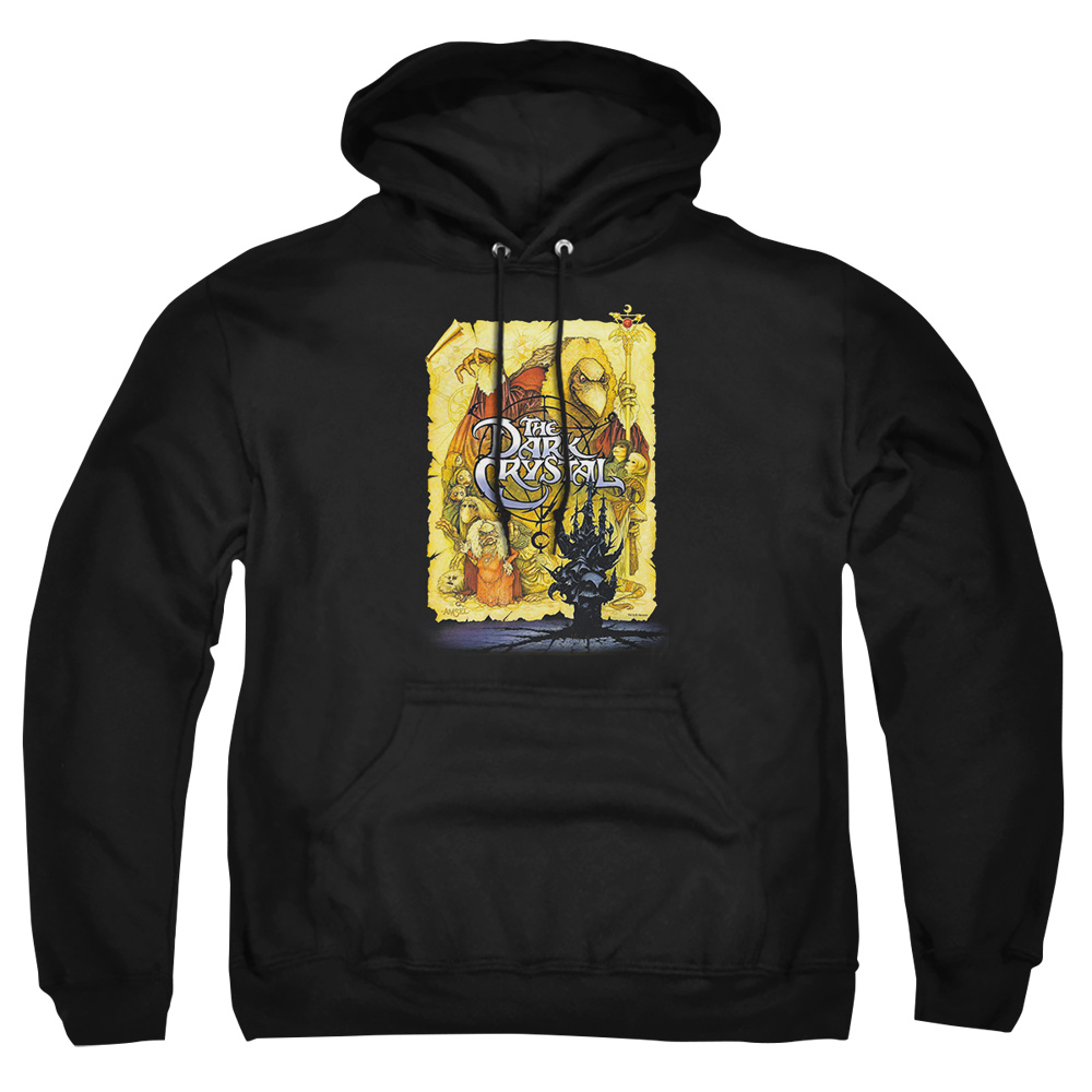 DKC100-AFTH-7 Dark Crystal Poster Adult Pullover Hoodie, Black - 4X