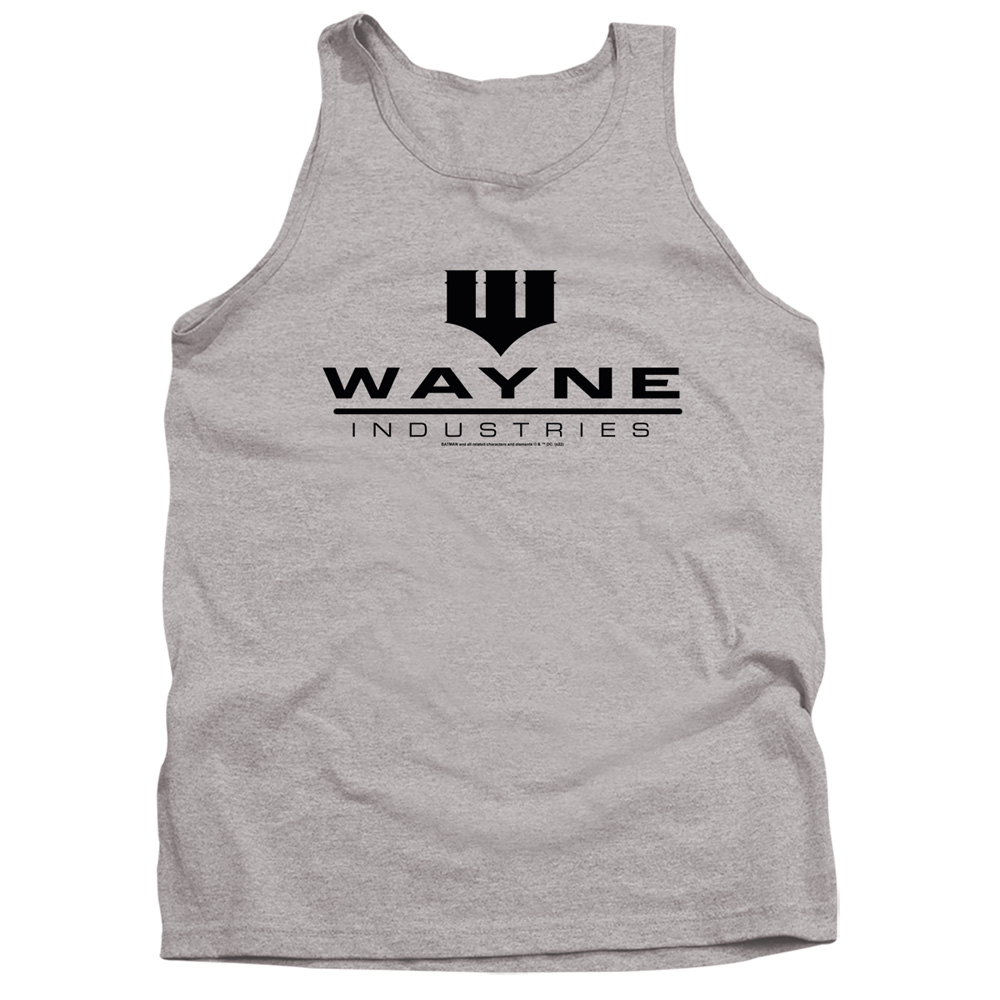 BM3559-TK-2 Batman Wayne Industries Adult Tank Top, Athletic Heather - Medium