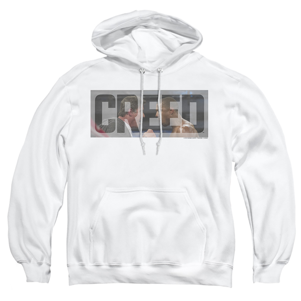 MGM264-AFTH-1 Creed Pep Talk Adult Pullover Hoodie, White - Small