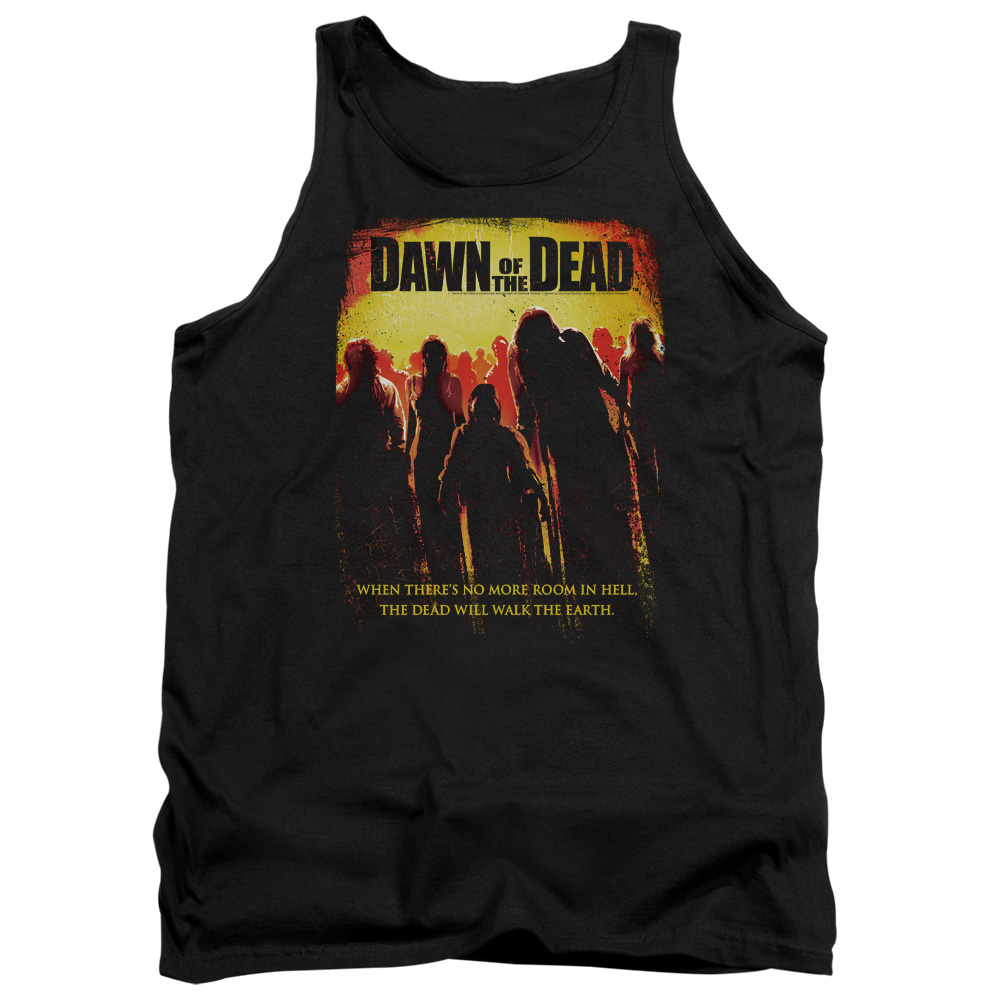 UNI111-TK-2 Dawn of the Dead Title Adult Tank Top, Black - Medium