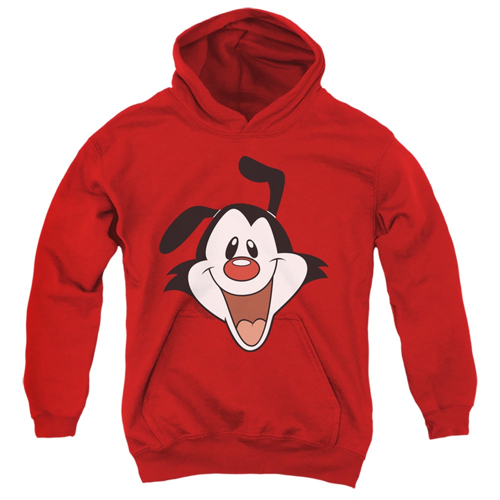 WBT903-YFTH-2 Animaniacs Yakko Head Youth Hooded Sweatshirt, Red - Medium