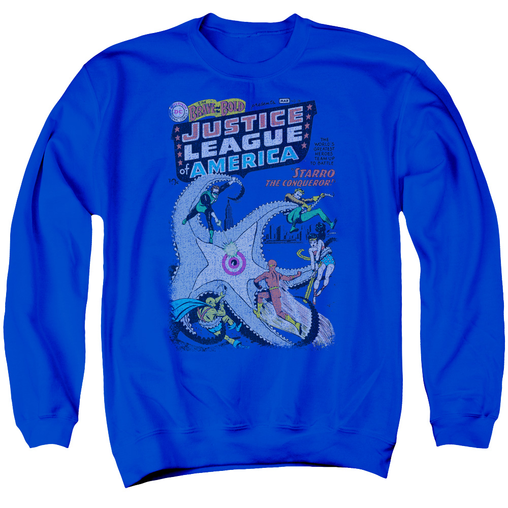 DCO410B-AS-2 DC No 28 Adult Crewneck Sweatshirt, Royal - Medium