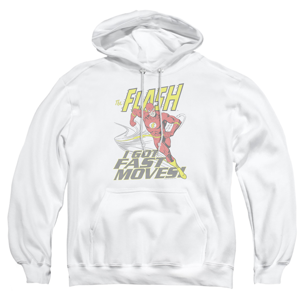 DCO583-AFTH-4 DC Flash Fast Moves Adult Pullover Hoodie, White - Extra Large