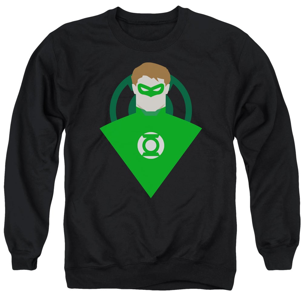 GL371-AS-4 DC Simple Gl Adult Crewneck Sweatshirt, Black - Extra Large