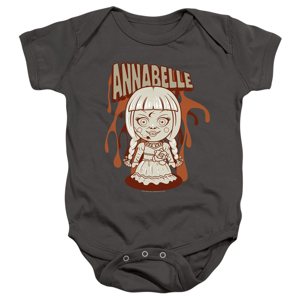 WBM915-SS-2 Annabelle Illustration Infant Snapsuit, Charcoal - Medium - 12 Month
