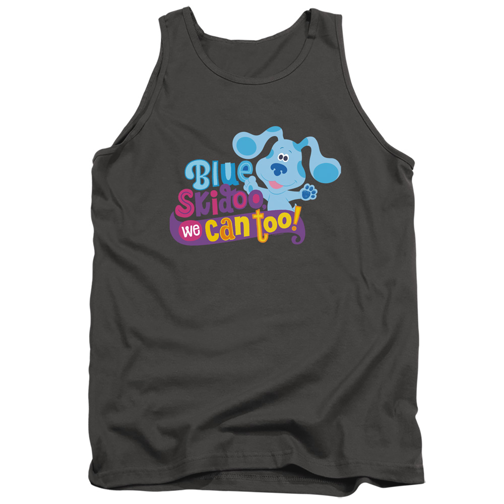 NICK403-TK-1 Blues Clues & You We Can Too Adult Tank Top, Charcoal - Small