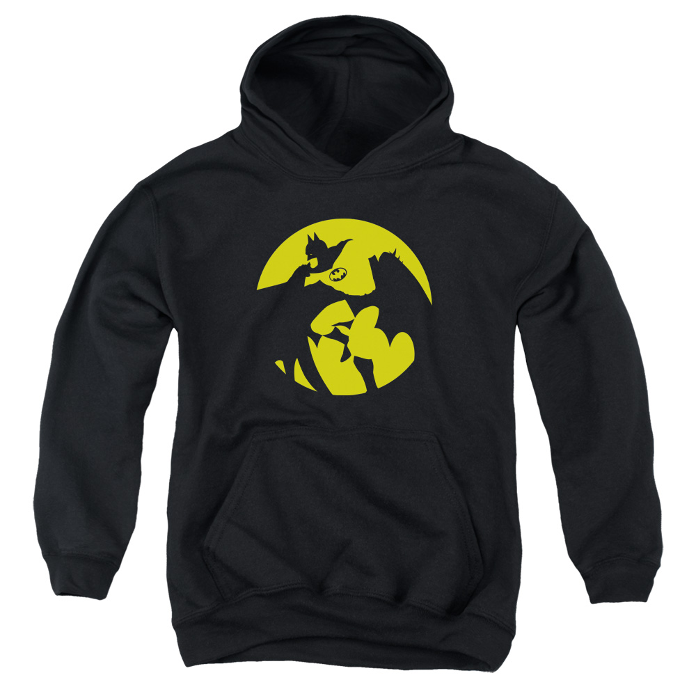 DCO905-YFTH-3 DCO Batman Spotlight Youth Hooded Sweatshirt, Black - Large