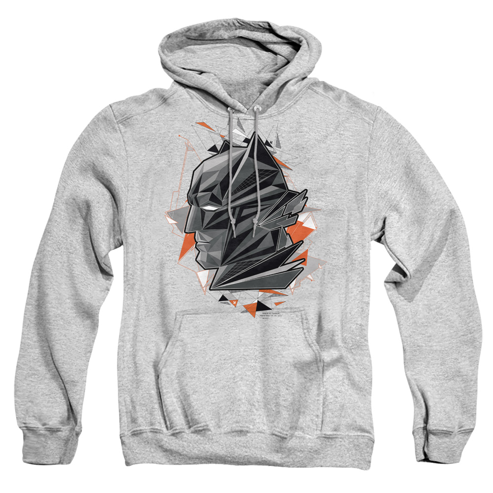 BVS129D-AFTH-4 Batman vs Superman Dawn Adult Pullover Hoodie, Athletic Heather - Extra Large