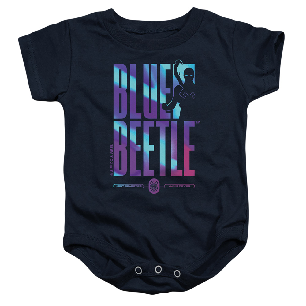 BBTL10012-SS-2 Blue Beetle 2023 Hero Host Infant Snapsuit, Navy - Medium - 12 Month