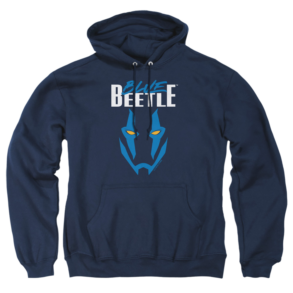 BBTL10009-AFTH-2 Blue Beetle 2023 Mask Adult Pullover Hoodie, Navy - Medium
