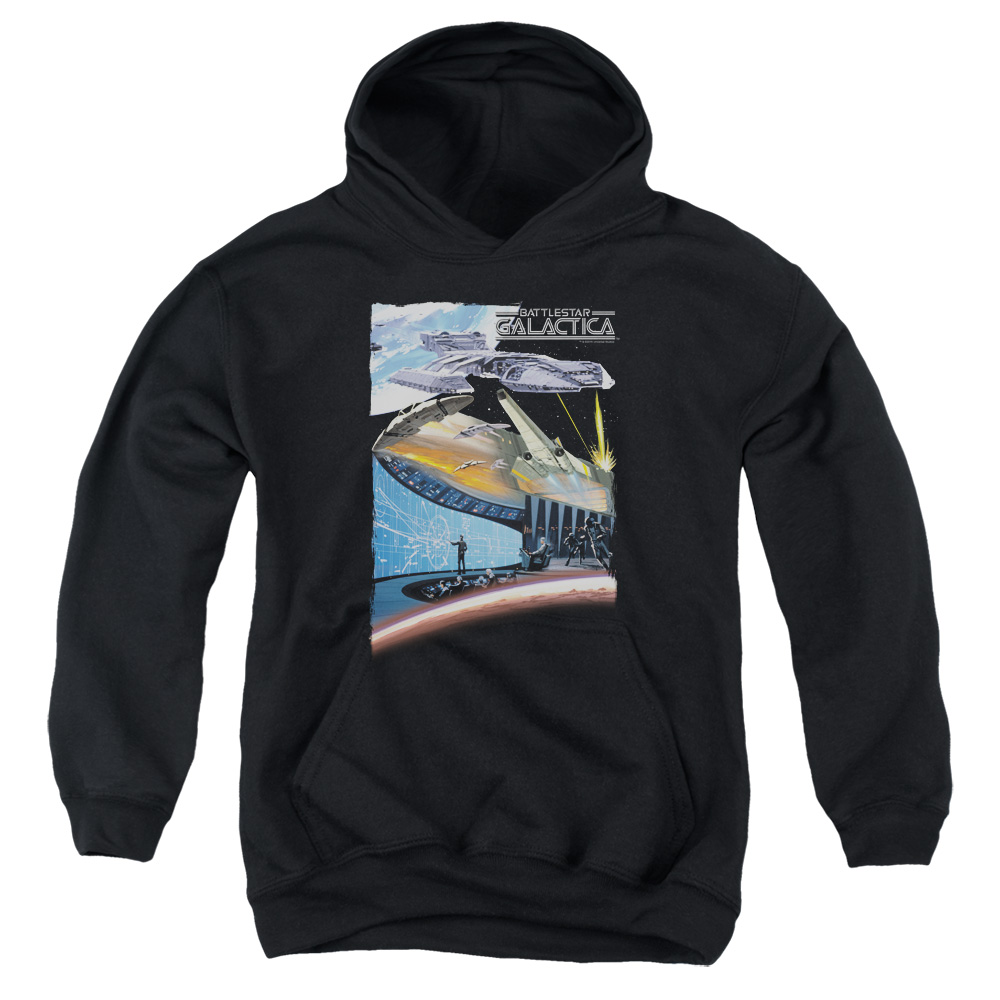 BSG207-YFTH-2 BSG Concept Art Youth Hooded Sweatshirt, Black - Medium