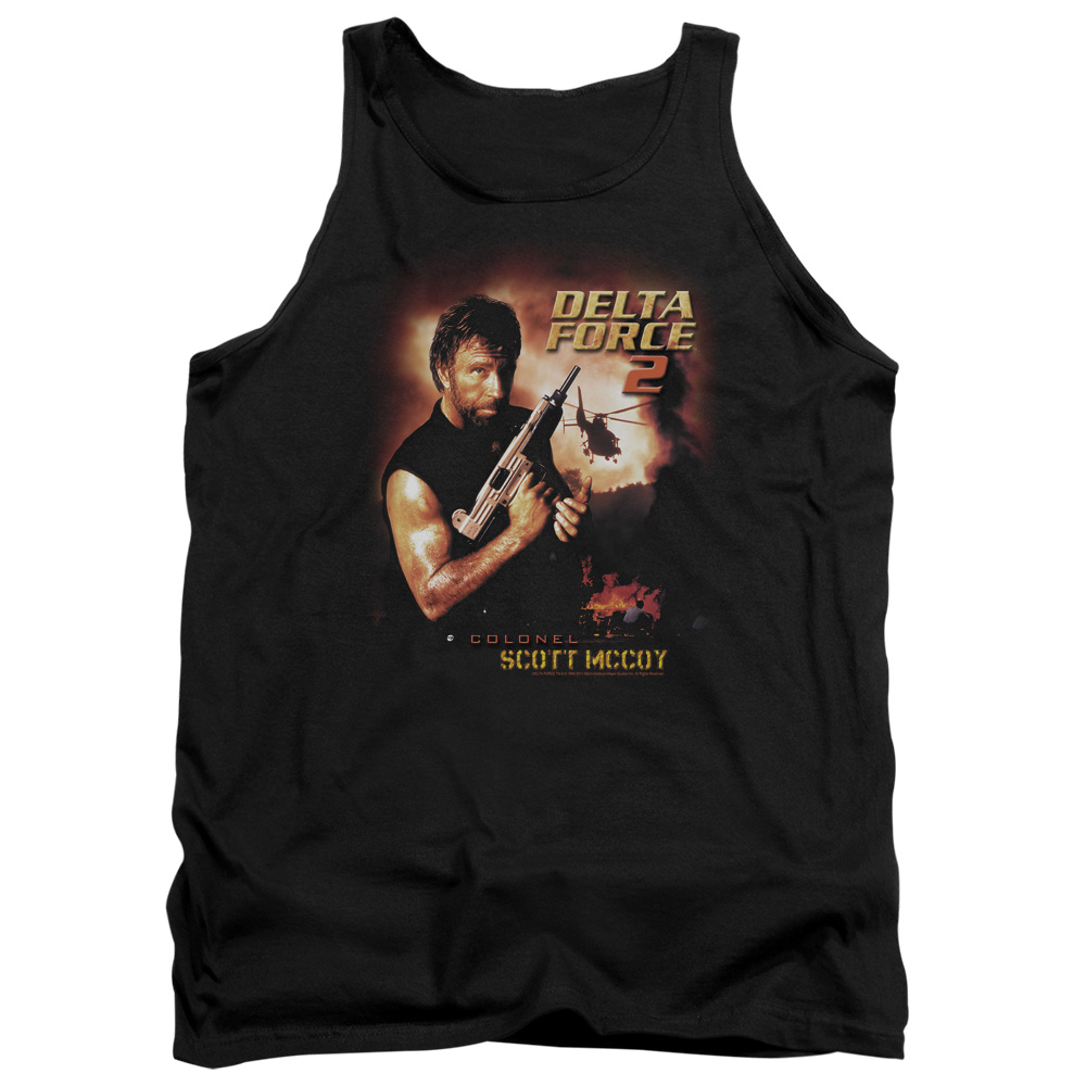 MGM142-TK-2 Delta Force Delta Force 2 Poster Adult Tank Top, Black - Medium