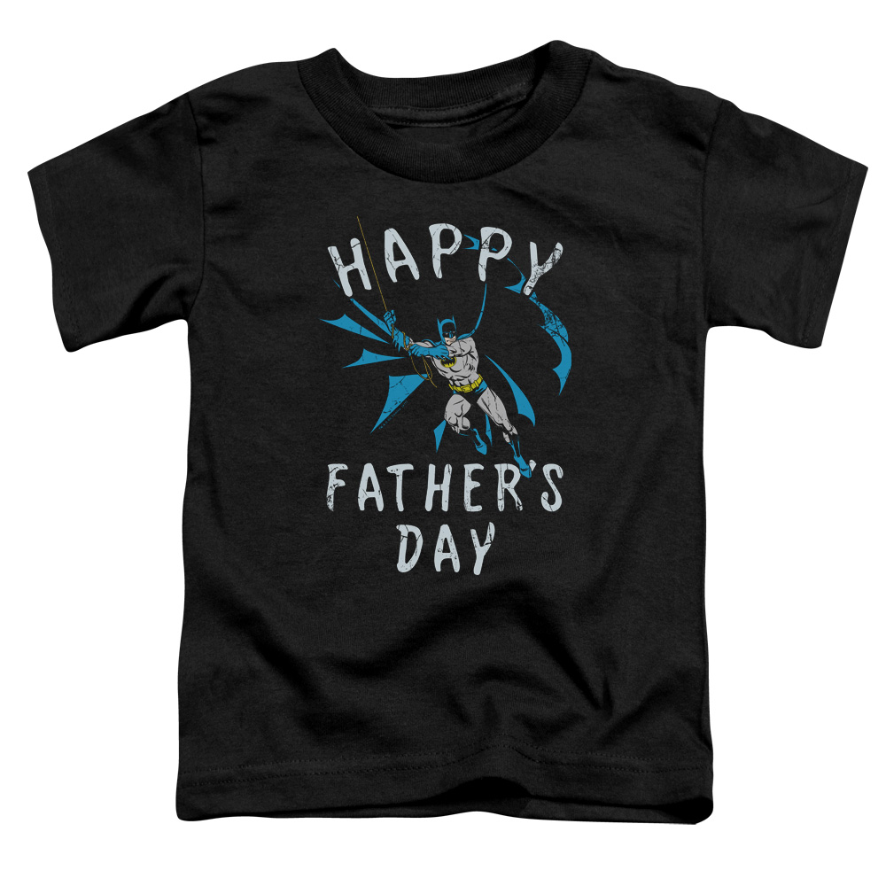 BM2826-TT-3 Batman Fathers Day Toddler Short Sleeve T-Shirt, Black - Large 4T